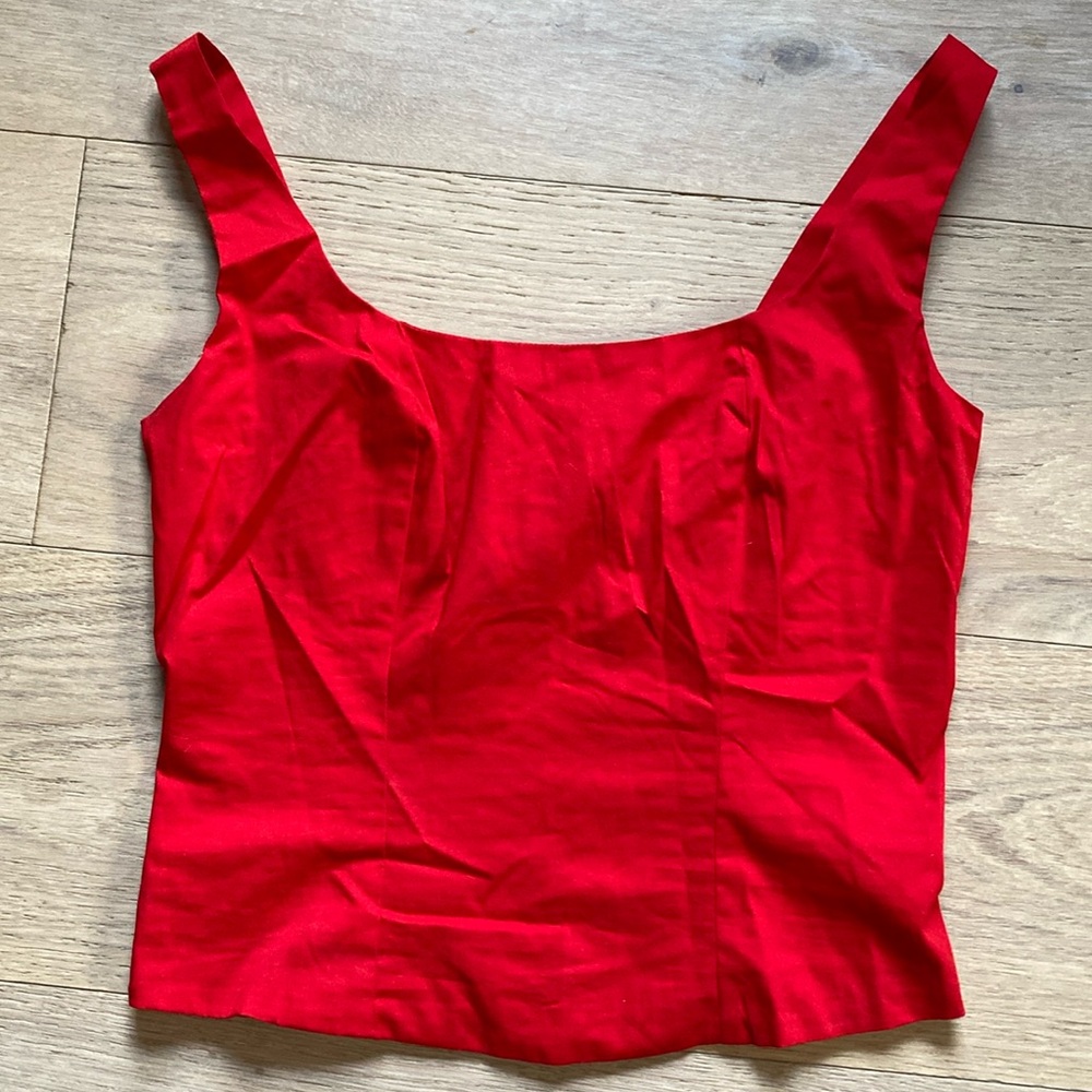 Banana Republic Red Crop Top
